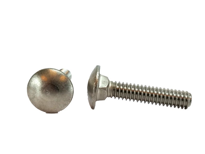 Chenango Supply Stainless 1/4-20 x 1-1/4inches Carriage Bolt (3/4inches to 5inches Lengths Available in Listing), 18-8 Stainless Steel,50 Pieces (1/4-20x1-1/4) - Image 1